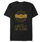 Men's Game of Thrones: House of the Dragon Targaryen Crown Logo  Adult T-Shirt