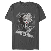 Men's Cruella Fashion Sketch  Adult T-Shirt