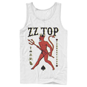 Men's ZZ TOP Devil Spades  Adult Tank Top