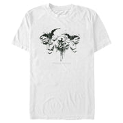 Men's Batman Emerging from the Shadows Like a Bat  Adult T-Shirt