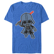 Men's Star Wars Darth Vader Cartoon Attack  Adult T-Shirt