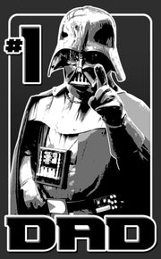 Men's Star Wars Darth Vader #1 Dad Poster  Adult T-Shirt