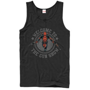 Men's Marvel Deadpool Gun Show  Adult Tank Top