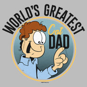 Men's Garfield World's Greatest Cat Dad Jon Arbuckle  Adult Pull Over Hoodie