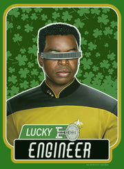 Men's Star Trek: The Next Generation St. Patrick's Day Lucky Engineer La Forge  Adult Sweatshirt