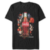 Men's Coca Cola Bottle Floral Print  Adult T-Shirt