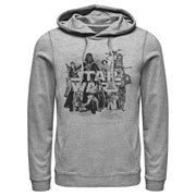 Men's Star Wars Retro Favorites Collage  Adult Pull Over Hoodie