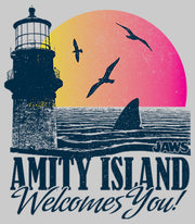 Men's Jaws Amity Island Tourist Welcome  Adult Sweatshirt