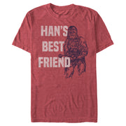 Men's Star Wars Han's Best Friend Chewbacca  Adult T-Shirt