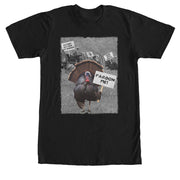 Men's Lost Gods Thanksgiving Turkey Pardon Me  Adult T-Shirt