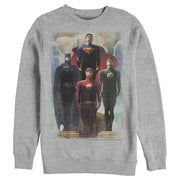 Men's Justice League Hero Artistic Poster  Adult Sweatshirt