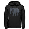 Women's CHIN UP Distressed Tribal Elephant  Adult Pull Over Hoodie