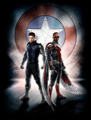 Men's Marvel The Falcon and the Winter Soldier Team Poster  Adult T-Shirt