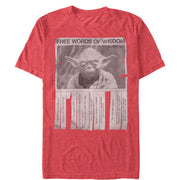 Men's Star Wars Yoda Words of Wisdom  Adult T-Shirt