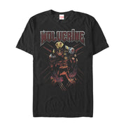 Men's Marvel X-Men Wolverine Scratch  Adult T-Shirt