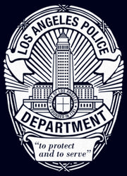 Men's LAPD To Protect and To Serve Badge  Adult T-Shirt