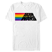 Men's Star Wars Pride Rainbow Flag Logo  Adult T-Shirt