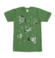 Men's Marvel St. Patrick's Day Clover Icon  Adult T-Shirt