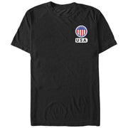 Men's Lost Gods USA Stars and Stripes Circle  Adult T-Shirt