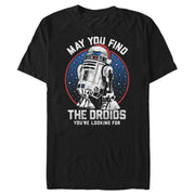 Men's Star Wars Christmas May You Find the Droids  Adult T-Shirt