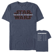 Men's Star Wars: The Rise of Skywalker Movie Premieres List  Adult T-Shirt