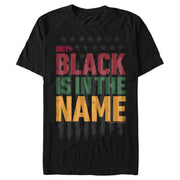 Men's BET Black is in the Name  Adult T-Shirt