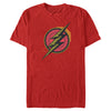 Men's Zack Snyder Justice League The Flash Comic Logo  Adult T-Shirt