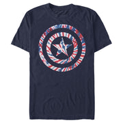 Men's Marvel Captain America Tie-Dye Logo  Adult T-Shirt