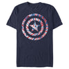 Men's Marvel Captain America Tie-Dye Logo  Adult T-Shirt