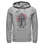 Men's Star Wars Best Dad in the Galaxy Darth Vader  Adult Pull Over Hoodie