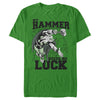 Men's Marvel St. Patrick's Day Thor My Hammer Needs No Luck  Adult T-Shirt