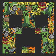 Men's Minecraft Creeper Face Collage  Adult T-Shirt