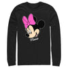 Men's Mickey & Friends Minnie Mouse Portrait  Adult Long Sleeve Shirt