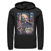 Men's Star Wars: The Mandalorian Starry Night Best Friend Portrait  Adult Pull Over Hoodie