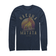 Men's Lion King Simba Hakuna Matata  Adult Long Sleeve Shirt