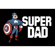 Men's Marvel Super Dad Cartoon Captain America  Adult Sweatshirt