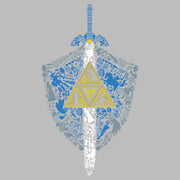 Men's Nintendo Legend of Zelda Hidden Pattern  Adult T-Shirt