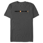 Men's Minecraft Create Explore Alex and Steve  Adult T-Shirt