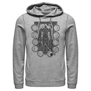 Men's Marvel Eternals Kro Wood Stamp Circles  Adult Pull Over Hoodie