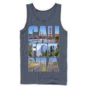 Men's Lost Gods California Attractions  Adult Tank Top