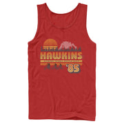 Men's Stranger Things Retro Hawkins Bikers  Adult Tank Top