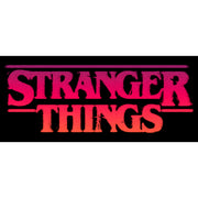 Men's Stranger Things Pink Logo  Adult Long Sleeve Shirt