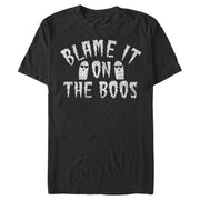 Men's Lost Gods Halloween Blame It on the Boos  Adult T-Shirt