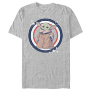 Men's Star Wars: The Mandalorian Fourth of July Grogu Circle  Adult T-Shirt