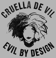 Men's Cruella Evil By Design Sketch  Adult Pull Over Hoodie