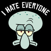 Men's SpongeBob SquarePants Squidward Hates Everyone  Adult T-Shirt