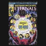 Men's Marvel Eternals Retro Comic Book Cover  Adult Long Sleeve Shirt