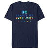 Men's DC League of Super-Pets Colorful Hero Logos  Adult T-Shirt