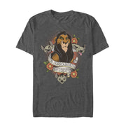 Men's Lion King Scar Surrounded By Idiots Tattoo  Adult T-Shirt