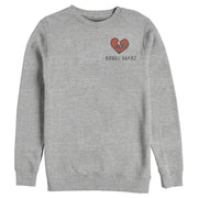 Men's Cruella Rebel Heart  Adult Sweatshirt